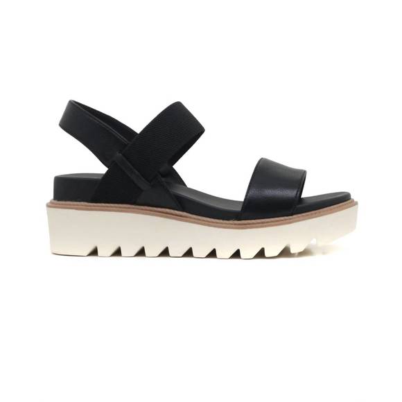 NEW MIA SHOES women\'s jene wedge sandals in black